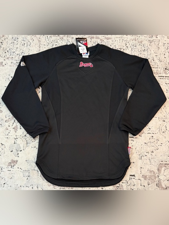 Majestic Other - Majestic Authentic Atlanta Braves Therma Base Pullover Sweatshirt Youth XL